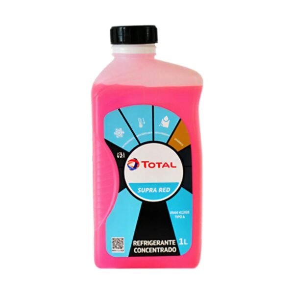 Liquido Refrigerante Total Supra Red Rosa 1L
